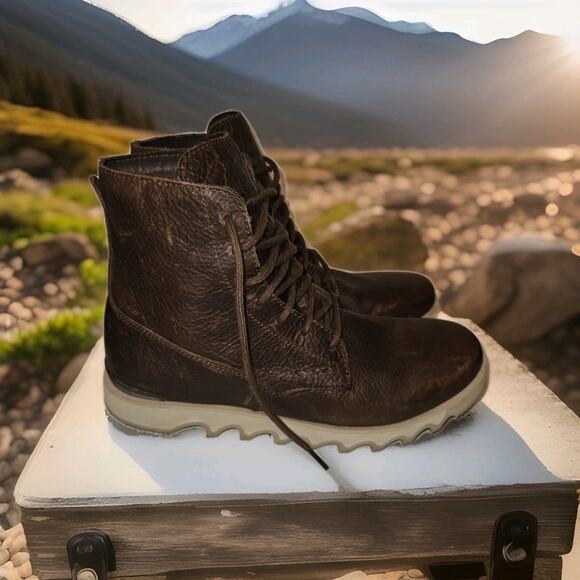 Sorel Men’s Kezar Tall Brown Waterproof Boots Size US 10.5 EU 43.5 EUC - Picture 1 of 9